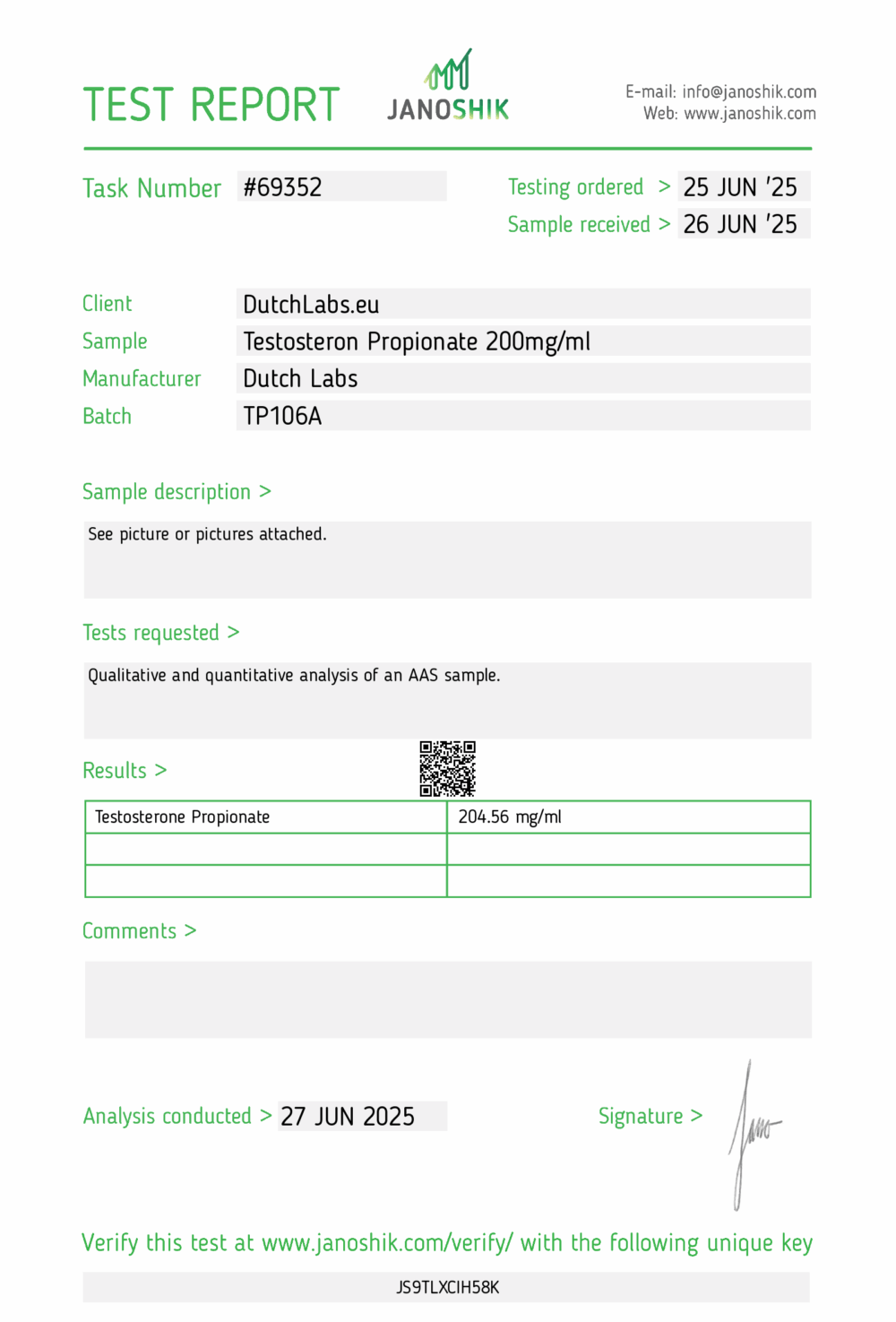 TEST P 200